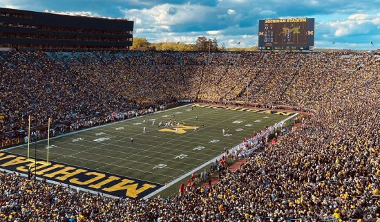 Michigan football field.