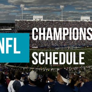 Graphic for the NFL Championship Schedule