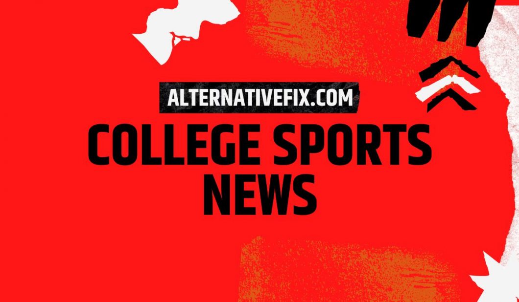 College sports news graphic