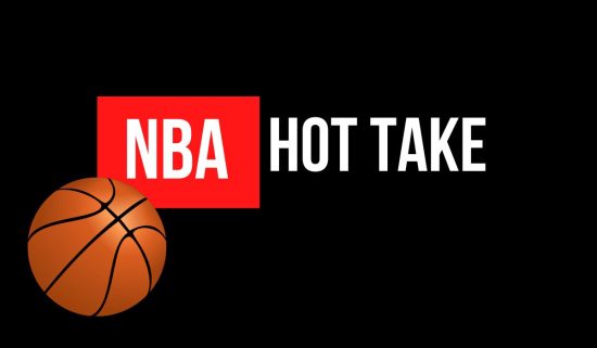 NBA Hot Take graphic. This is where NBA experts discuss their take on the current NBA.