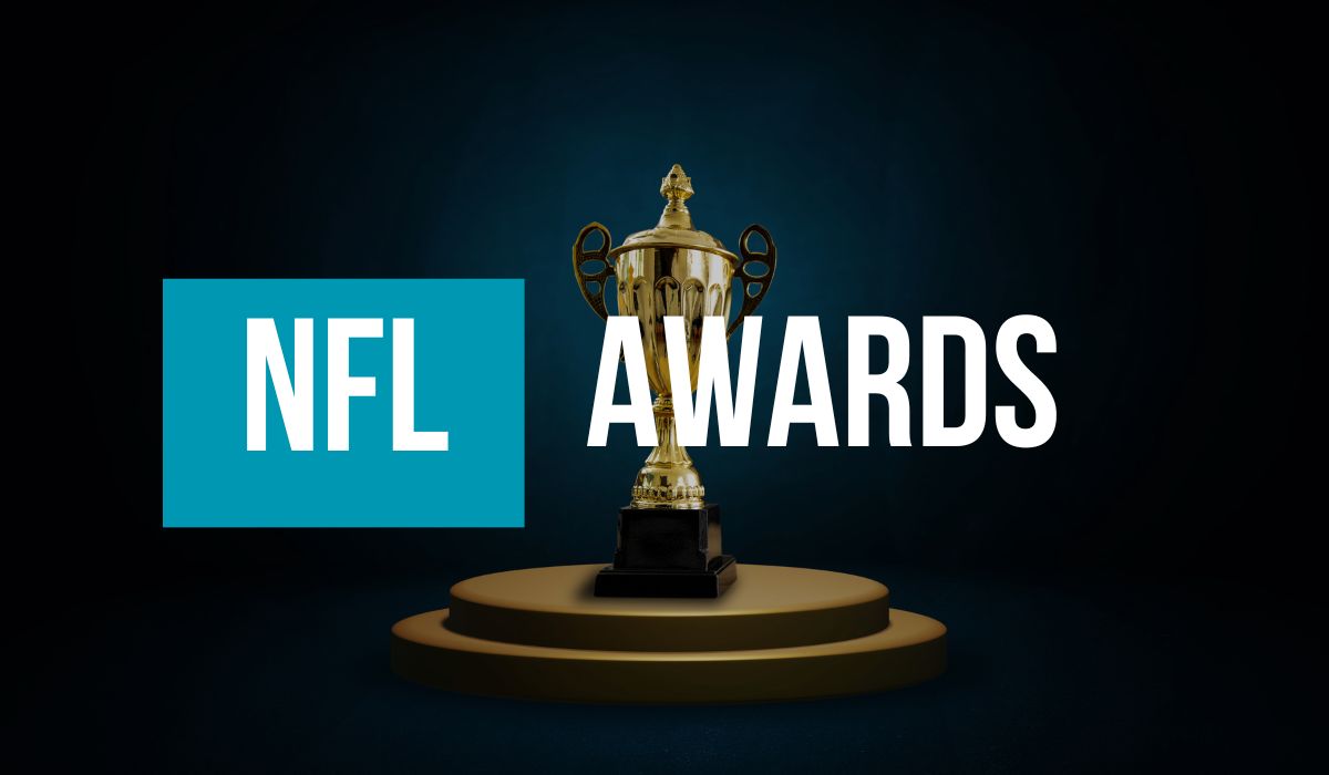 Image of a trophy and a NFL Awards graphic
