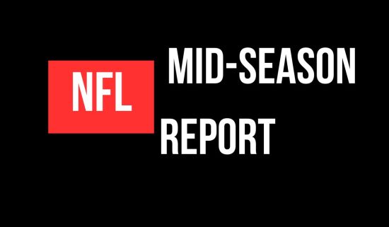 NFL mid-season report graphic