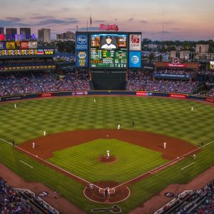 A MLB baseball field.