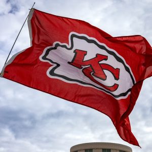 Kansas City Chiefs flag.