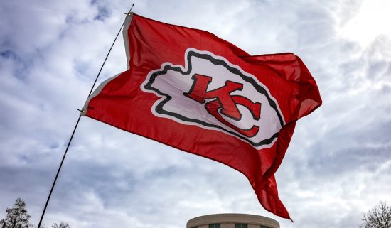 Kansas City Chiefs flag.