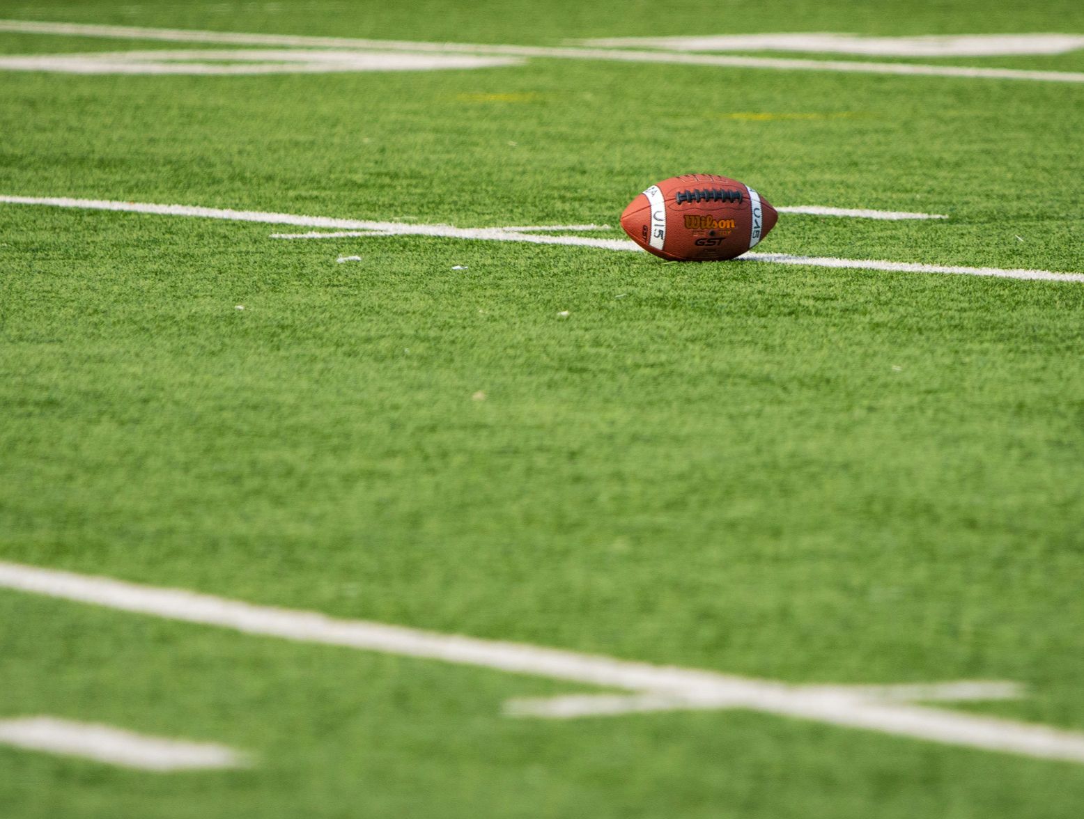 A football in the NFL.