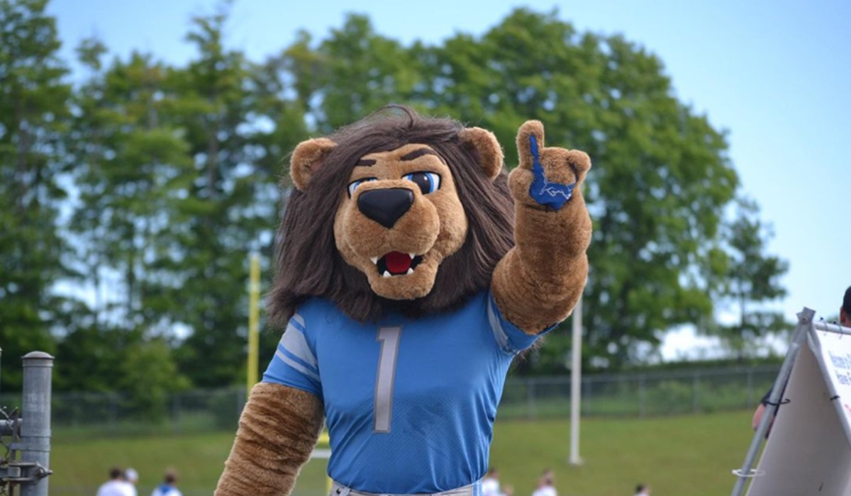 Detroit Lions mascot Roary