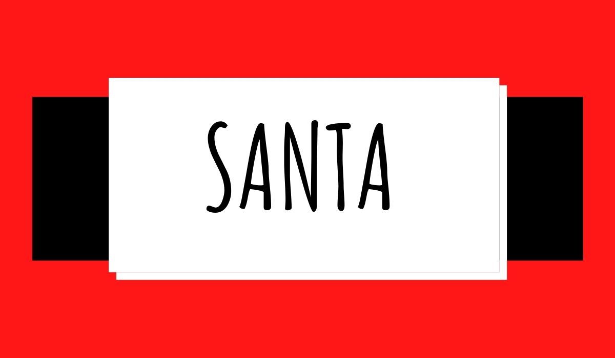 Santa graphic
