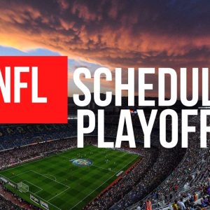NFL Schedule graphic for the playoffs