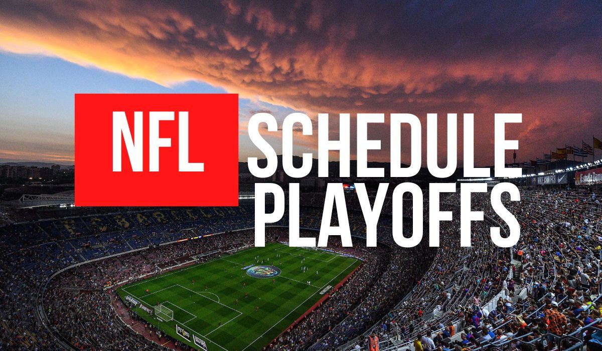 NFL Schedule graphic for the playoffs