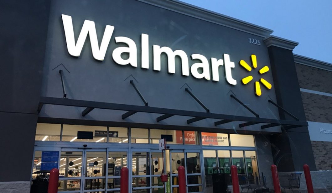 Walmart sign in Lansing Michigan