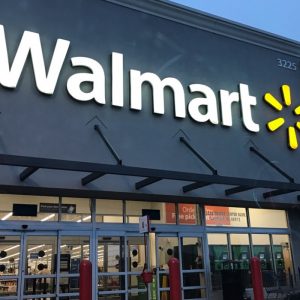 Walmart sign in Lansing Michigan
