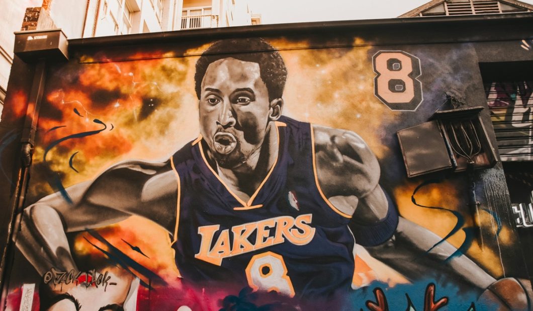 L.A. Lakers billboard. The Lakers are in the 2024 NBA Playoffs.