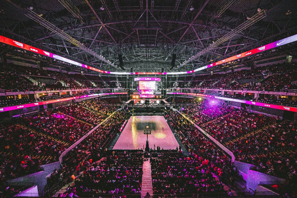 Basketball court.